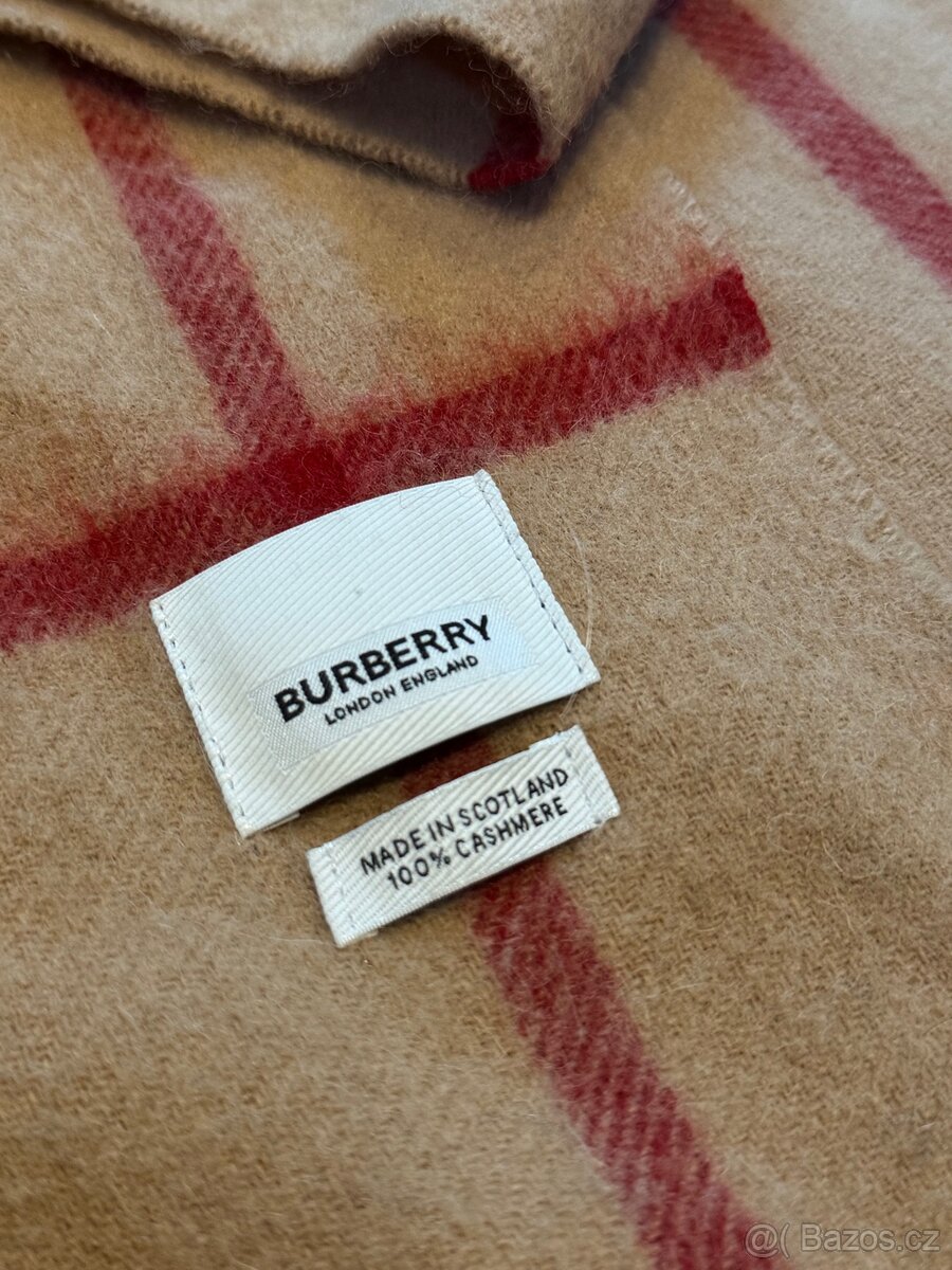 Burberry kašmírová šála - 3