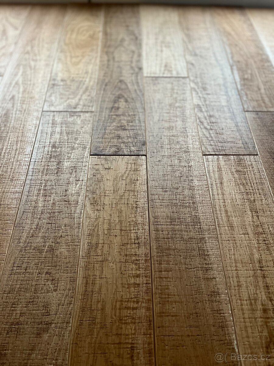 Dubová podlaha starý dub Barva Teak - 3