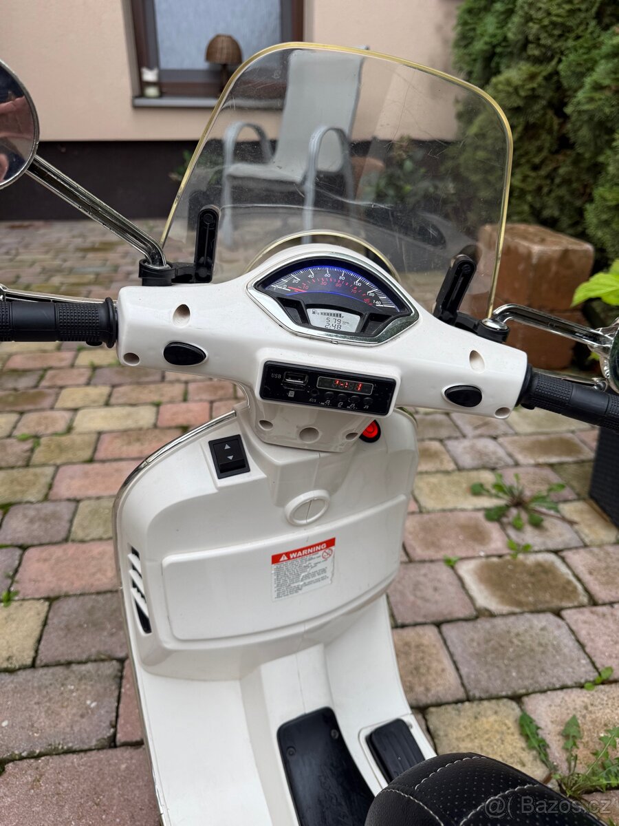 Dětská Elektrická Motorka Vespa - 3