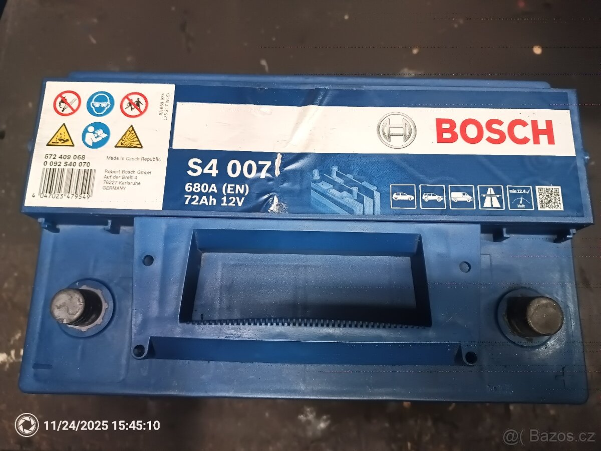 Autobaterie BOSCH 12V 72Ah - 3