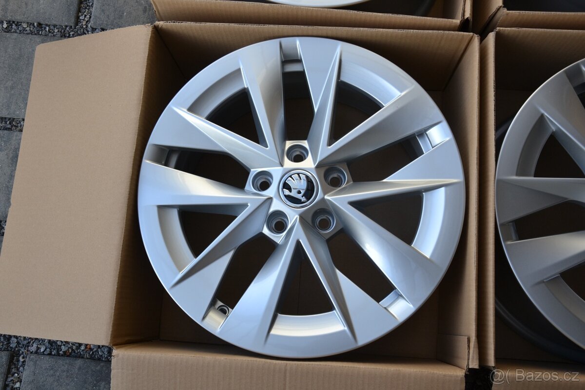 Škoda Octavia IV- 17 NOVÉ orig.ALU disky 7x17,5x112 - 3