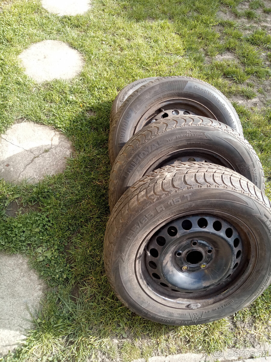 kola na VW (Octávii) plechových diskách - 3