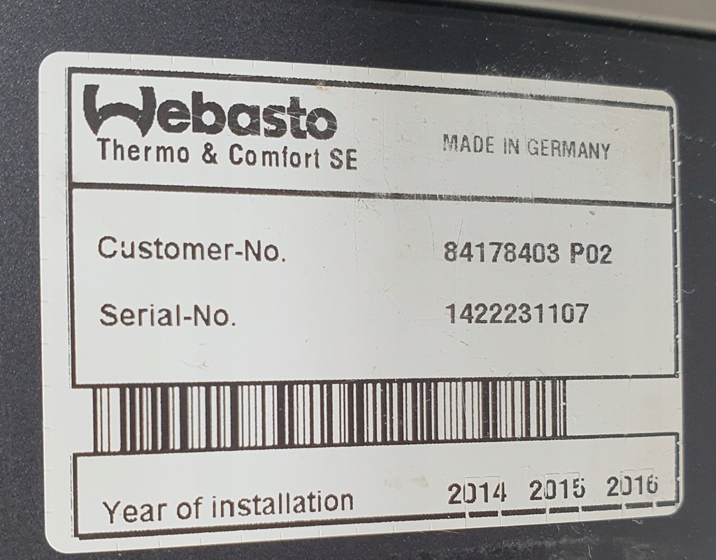 Webasto Air top Evo 2000 Volvo FH, Renault T - 3