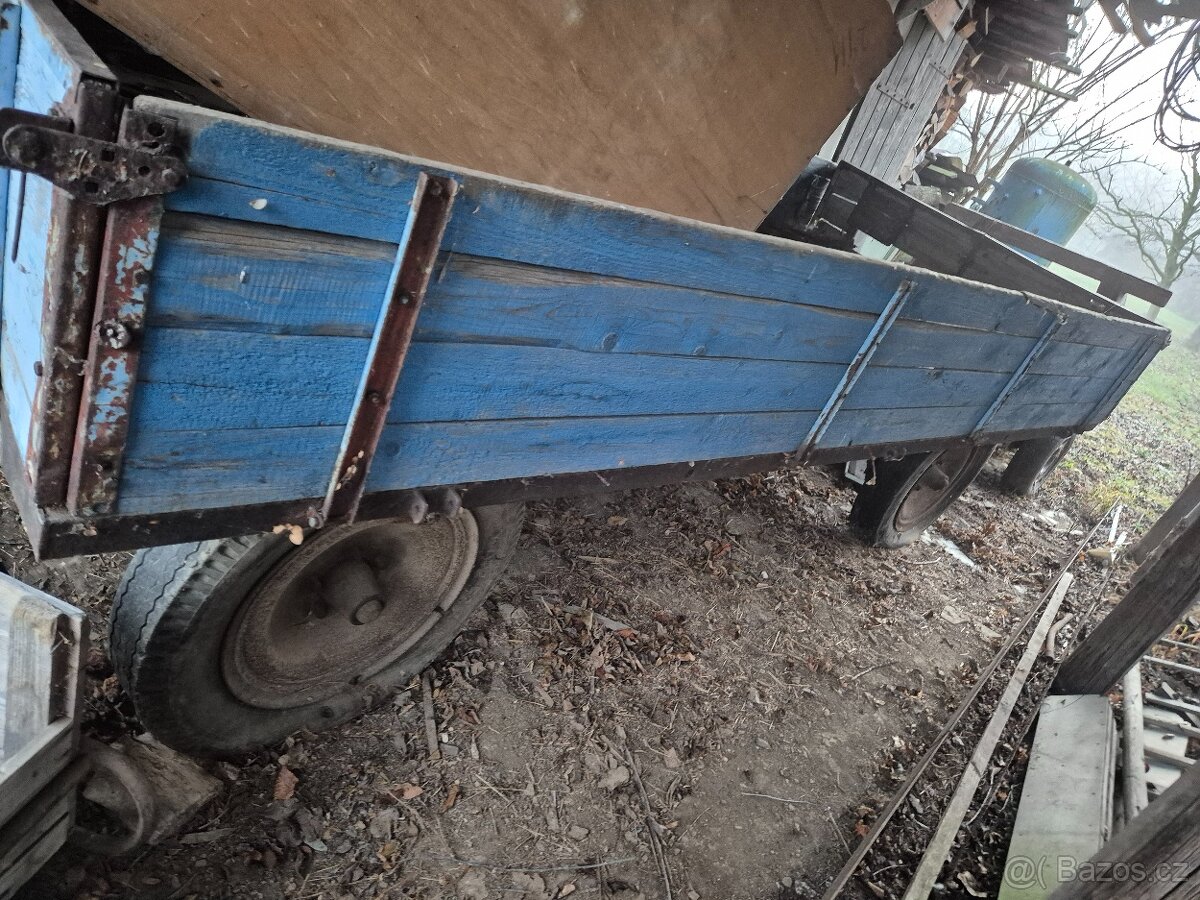 Vůz , valník , vlek , vlečka za traktor - 3