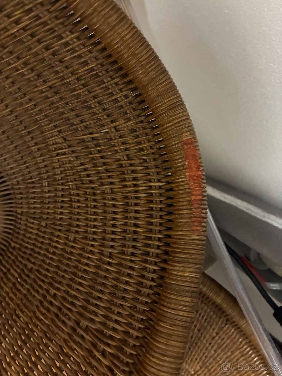 Designové ratanové křeslo - 3