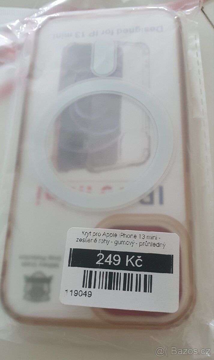 kryt iPhone 13 min, Magnetic Silicone Clear Case - 3