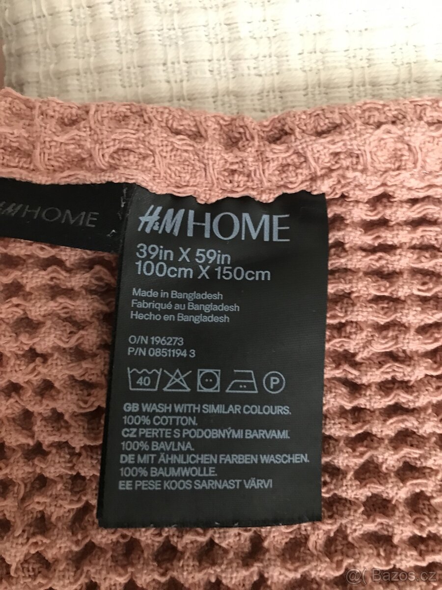 Waflovy pled /deka H&M home a ikea povlak leopard / brouci - 3