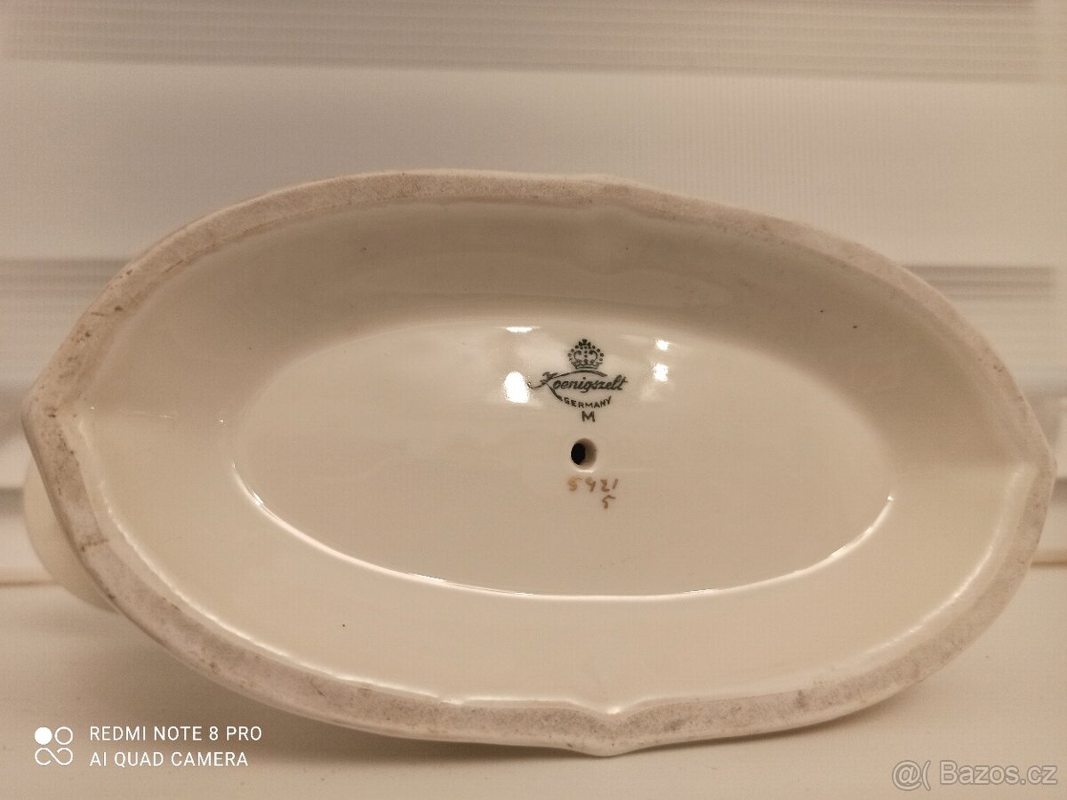 Starožitný porcelánový svícen - 3