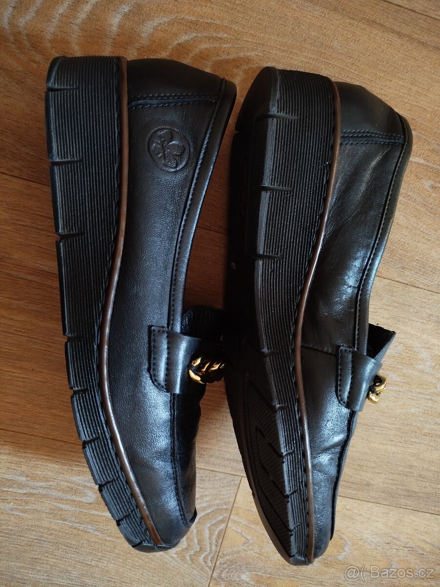 Kožené mokasíny Rieker, vel. 42 - 3