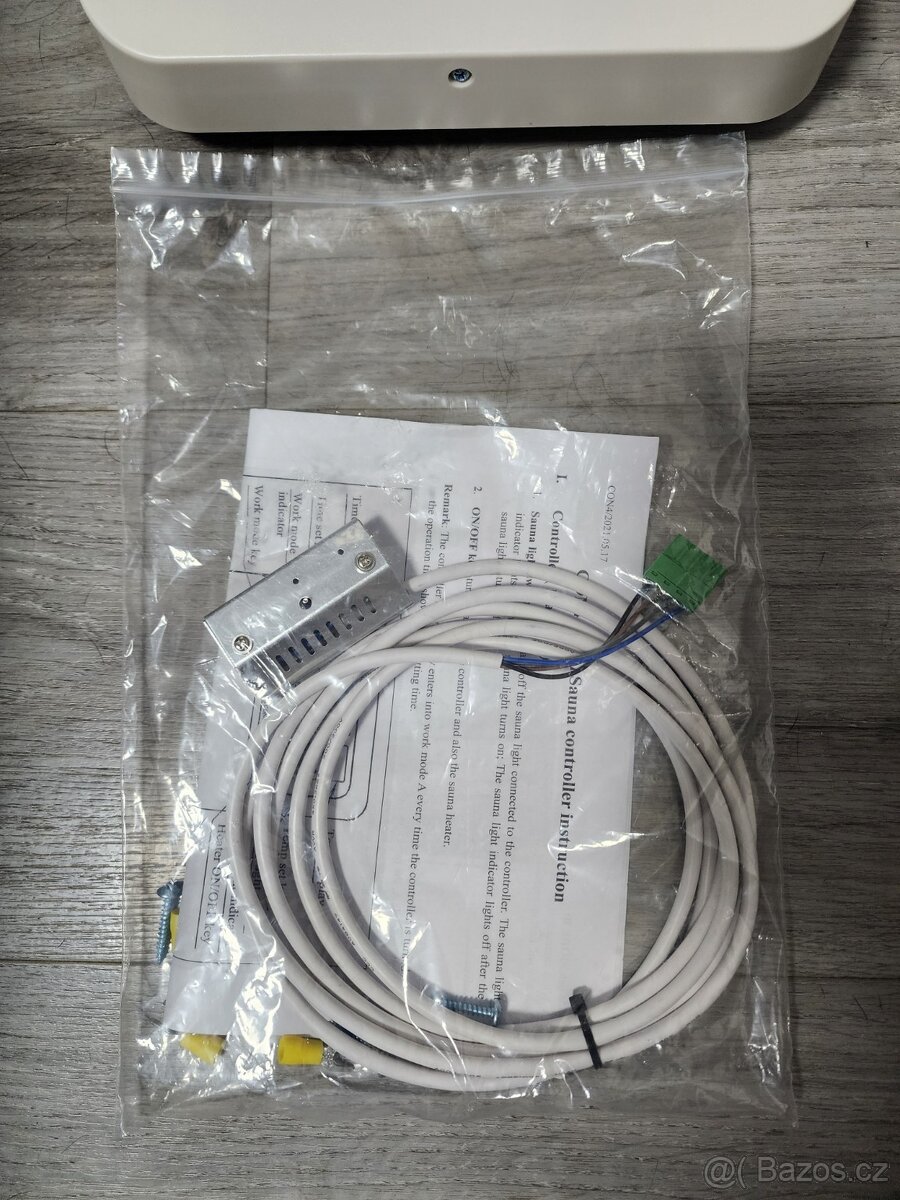 Digitální ovladač pro saunu CON4 (3–9 kW) – nové - 3