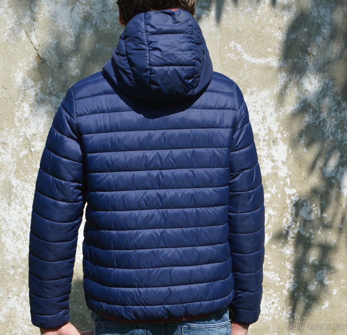 Chlapecká tmavomodrá prošívaná bunda vel. 158 - 3