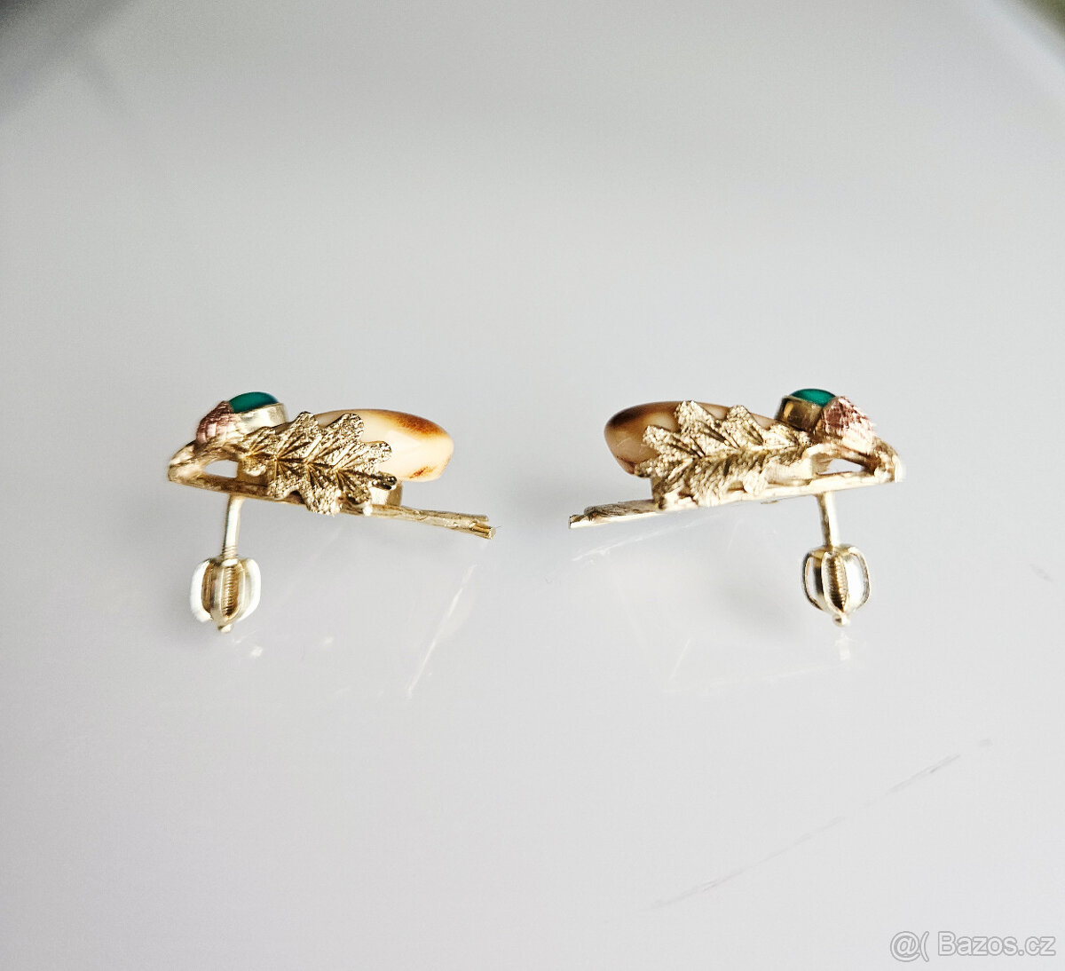 Zlaté náušnice s grandlí - 3