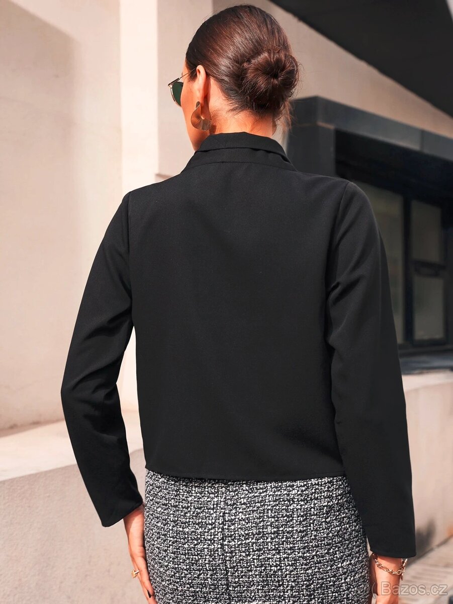 Černá elegantní halenka vel. S, nová - 3