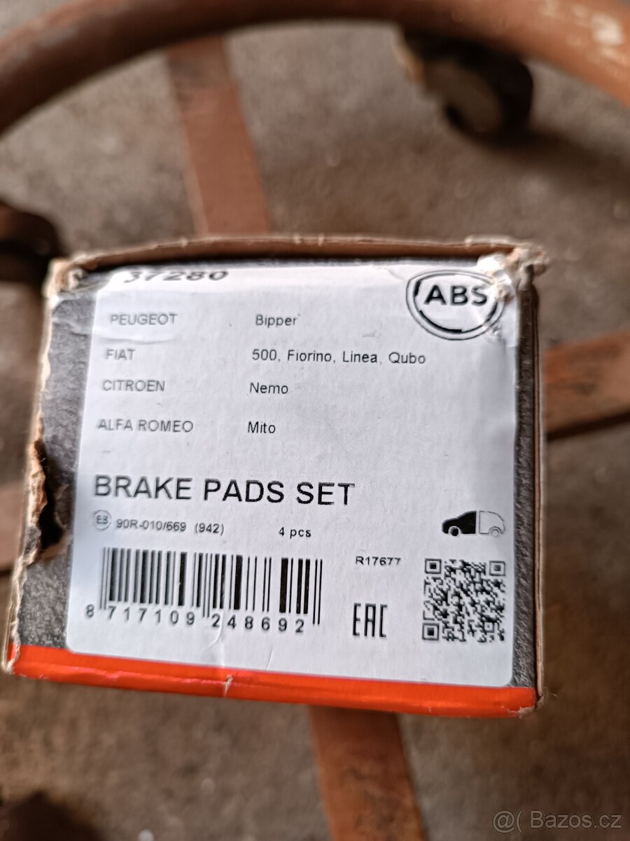 Sada brzdových destiček A.B.S. 37280 a Starline BD S095 - 3