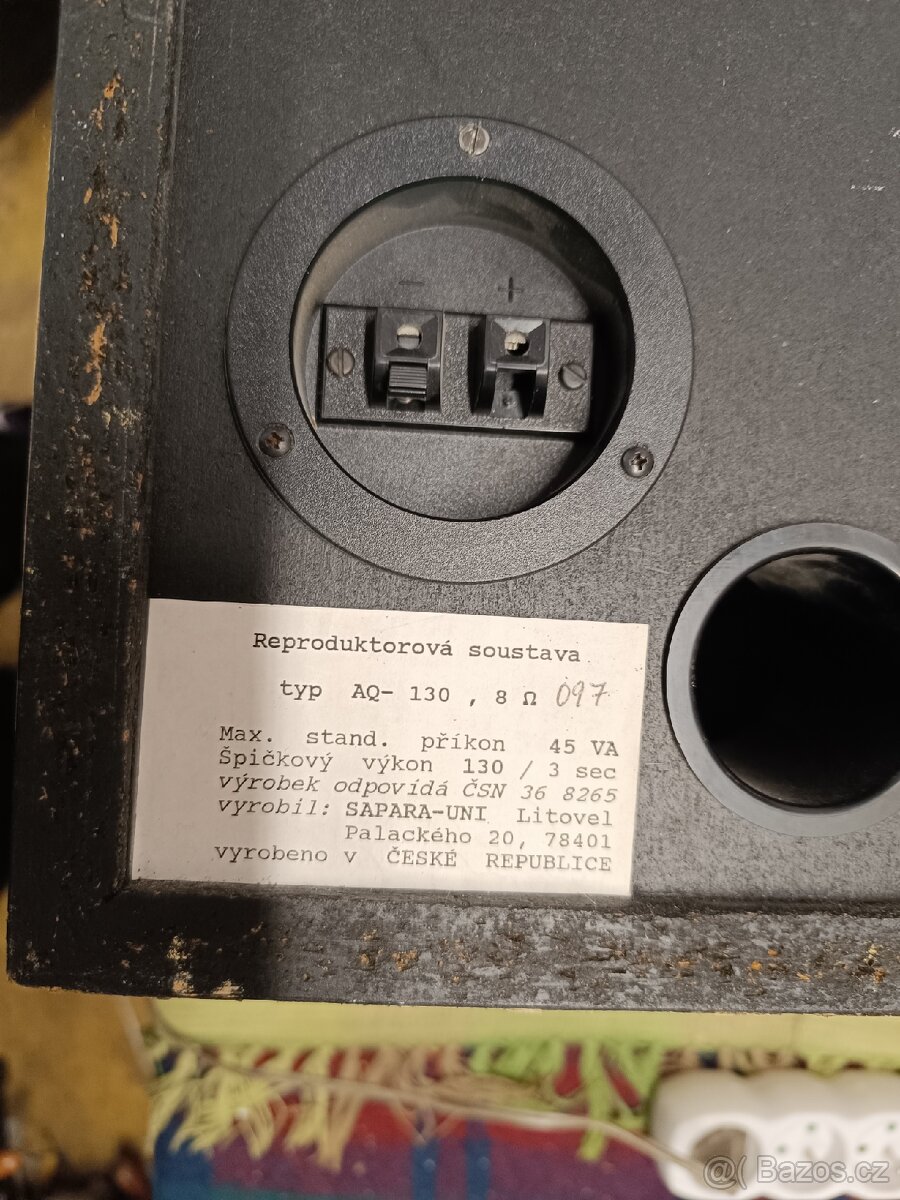 Různé reprobedny Tesla, TVM, AQ - 3