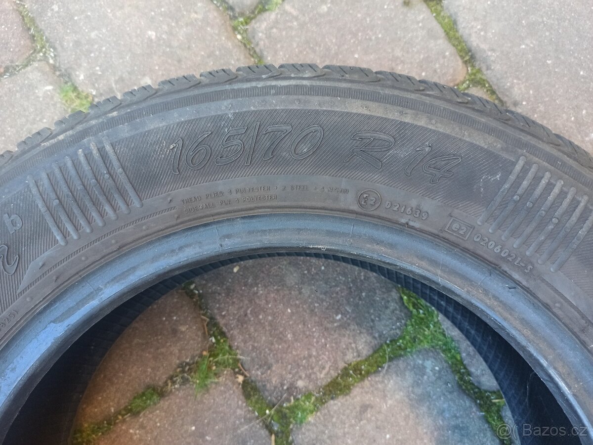 Prodám pneumatiku 165/70 R14 - 3