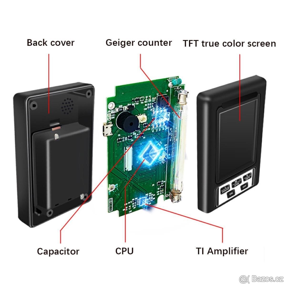 DOZIMETR digitální měřič nukleární GAMMA radiace - 3