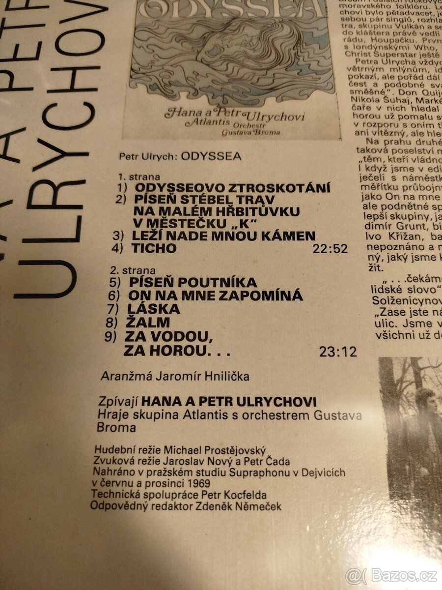 LP HANA A PETR ULRYCHOVI - ODYSSEA (1990, top stav) - 3