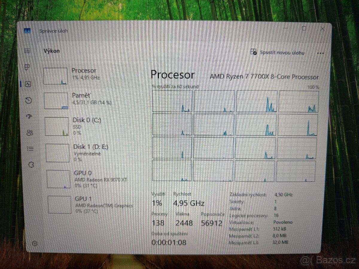 Herní PC | Ryzen 7 7700x, RX 9070 XT, 32GB DDR5, 1TB SSD - 3