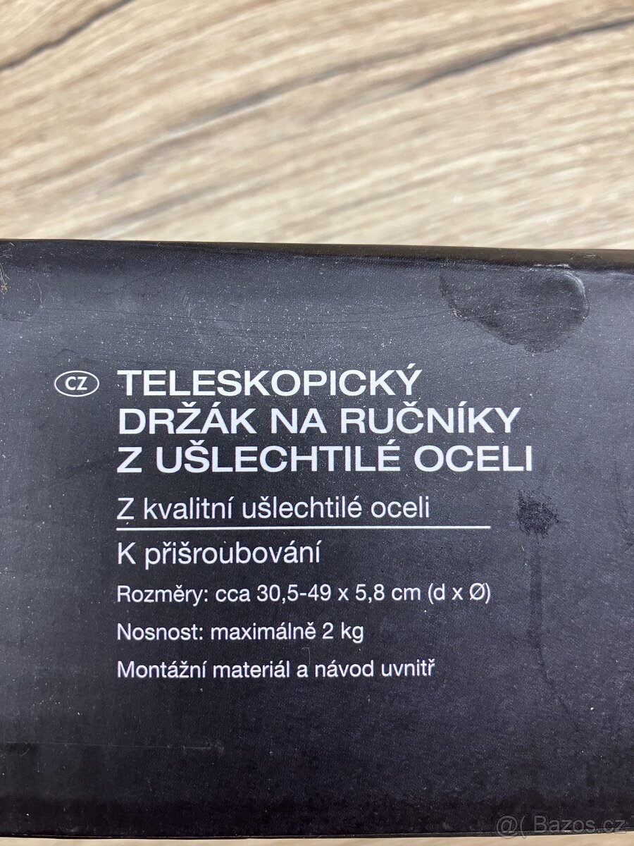 Teleskopický držák na ručníky z ušlechtilé oceli - 3