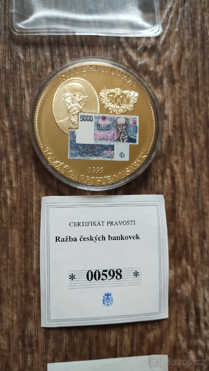 Mince bankovka 5000 Kč - 3