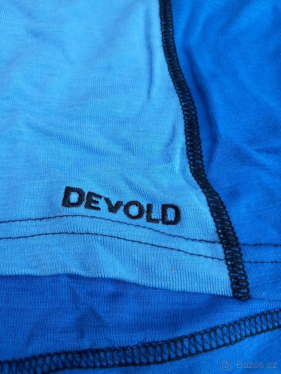 Modré funkční tílko Devold Multi Sport - 3