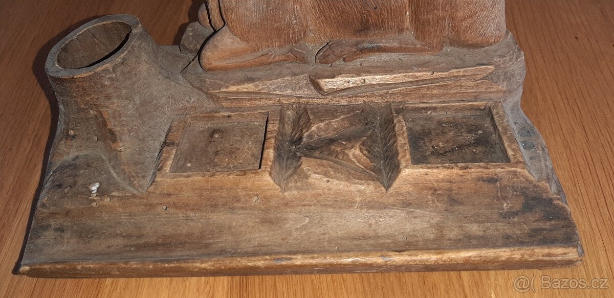 Dřevořezba - kalamář - 3