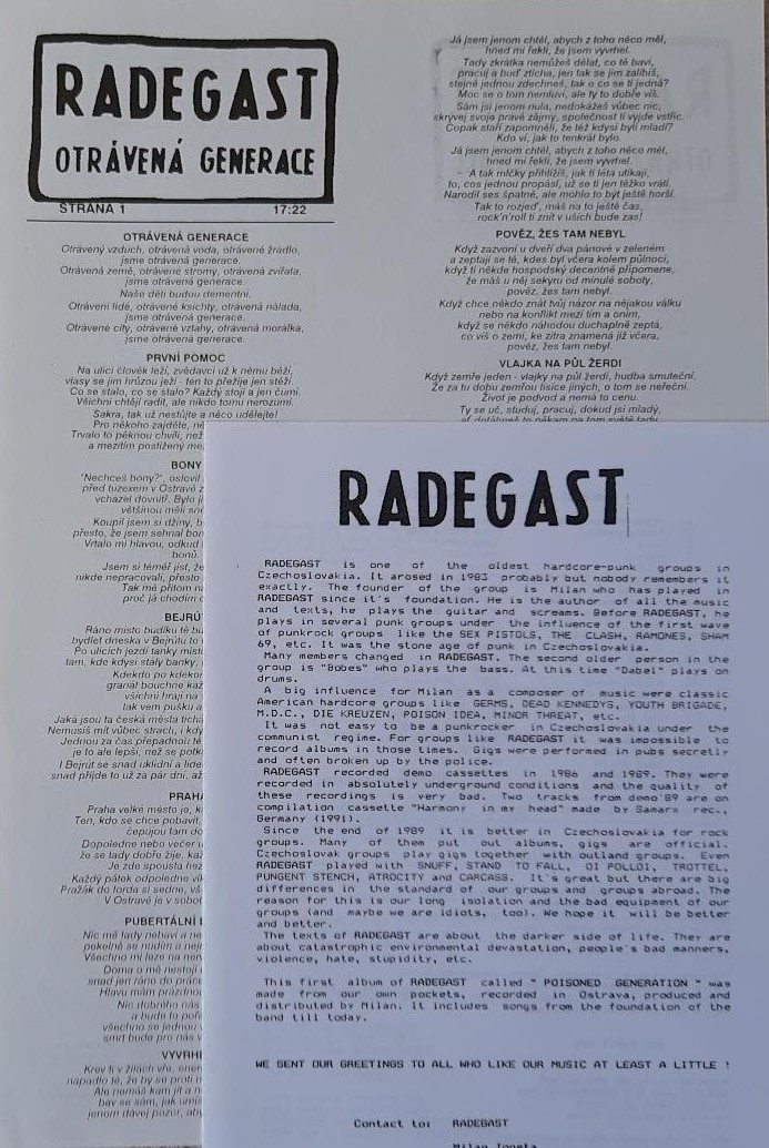 Radegast – Otrávená Generace (LP) - 3