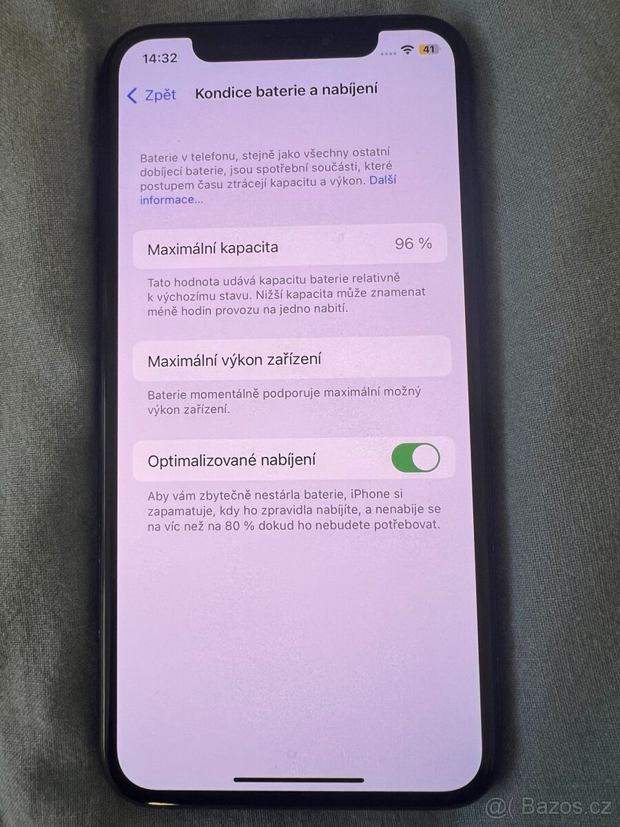 Iphone X, 256 GB, OLED displej, baterie 96%, super stav - 3