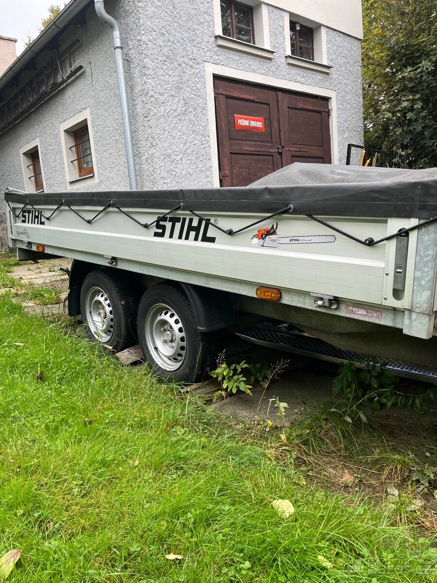 Přívěsný dvouosý vozík za auto - 3