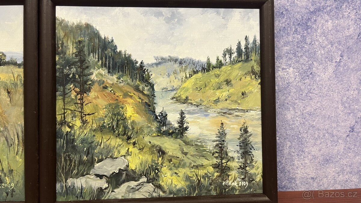 Dva obrazy krajin: Milan Čihák, české krajina/ Šumava. - 3