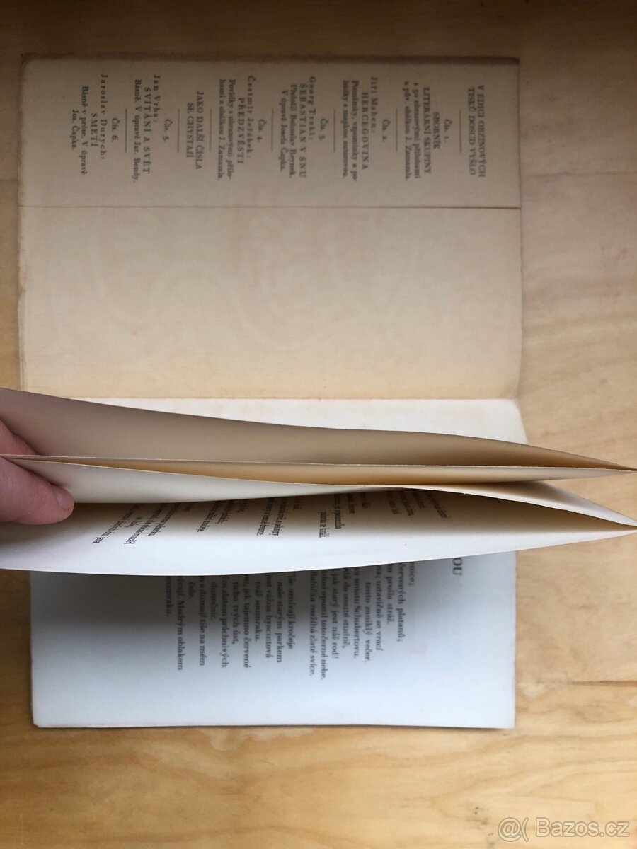 Georg Trakl: Šebastian v snu, bibliofilie, Obzinův tisk - 3