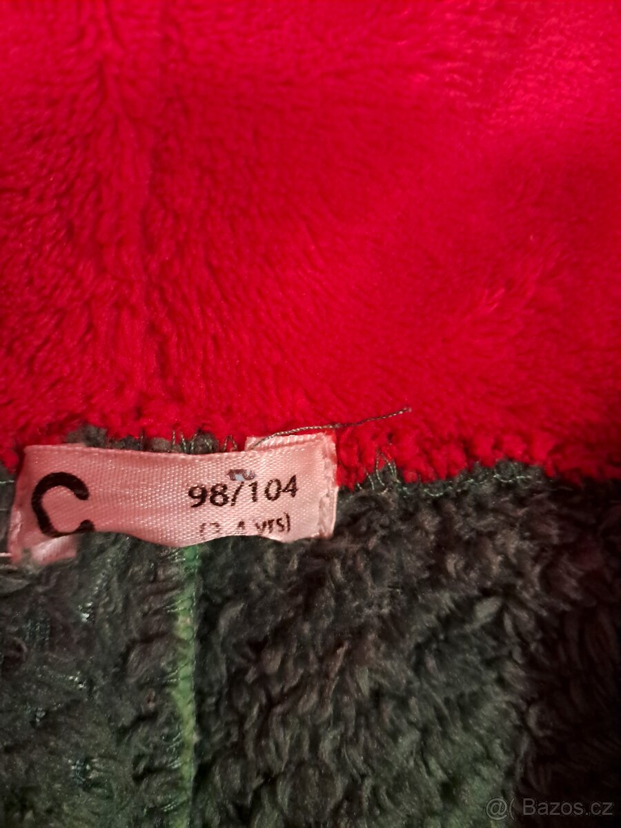 Overal dinosaurus + zimni bunda 98/104 - 3