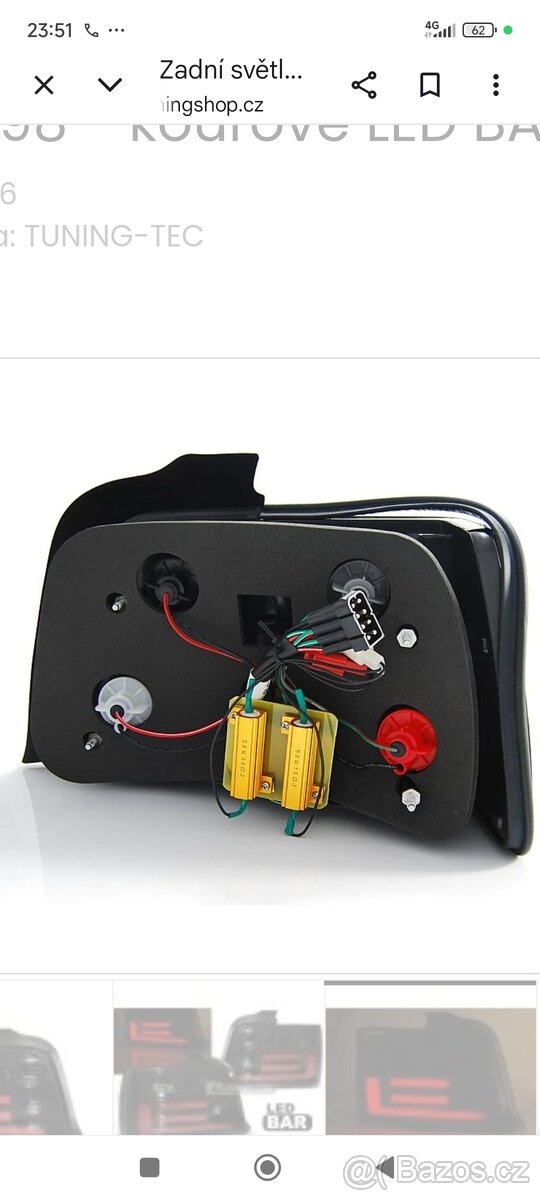Zadní led světla na Bmw E36 - 3