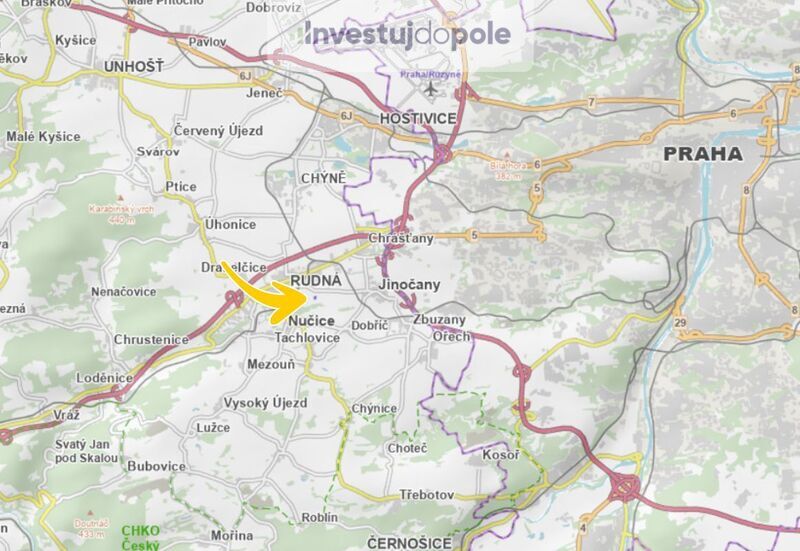 Prodej pole v k.ú. Nučice u Rudné - 3