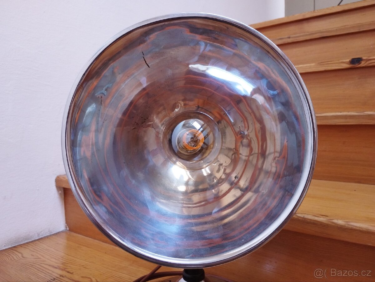 Retro chromovaná lampa reflektor - 3