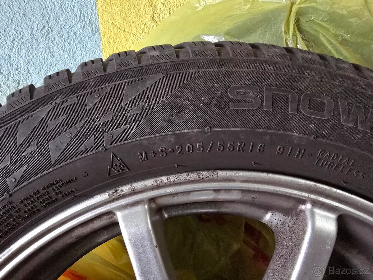 Zimní alu sada 205/55/r16 - 3