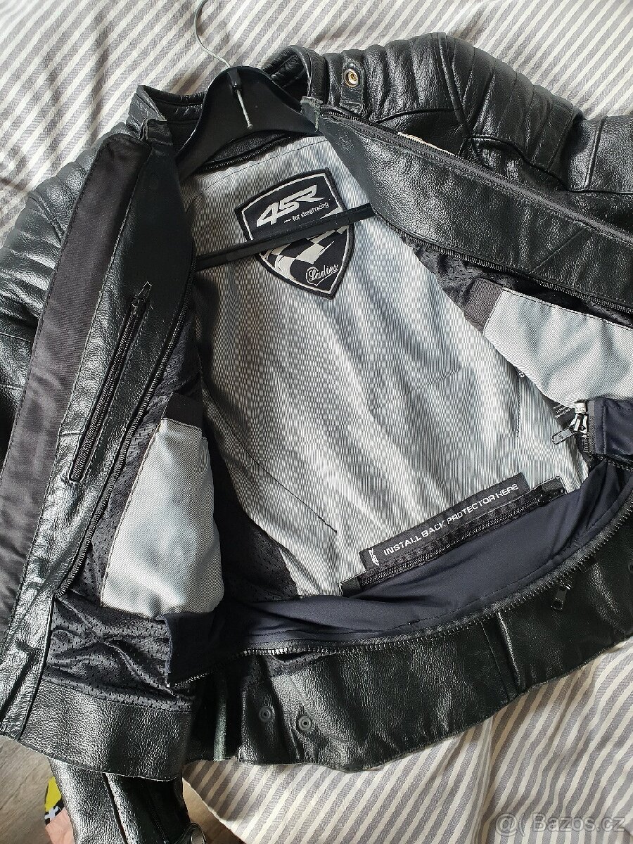 Dámská kožená motorkářská bunda 4SR - 3