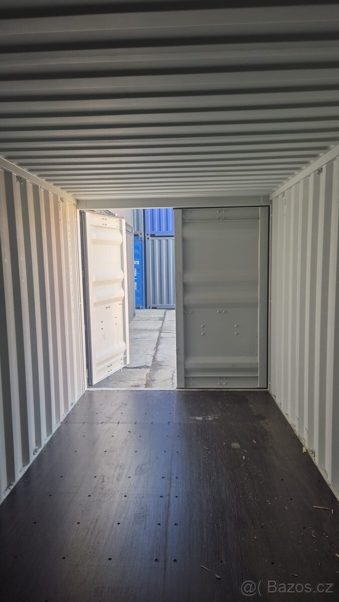 Světle šedý námořní kontejner – TOP stav - 3