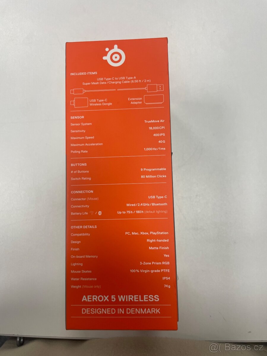 Bezdrátová herní myš SteelSeries Aerox - 3