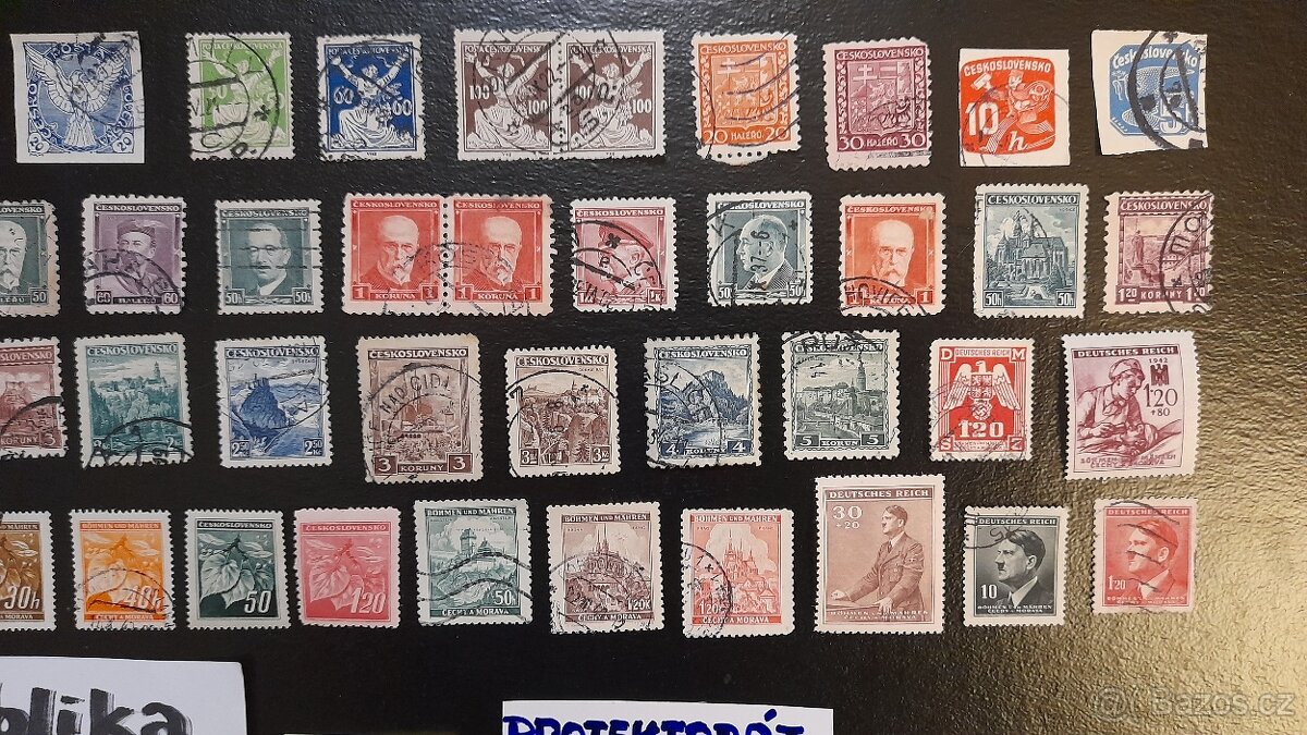 Poštovní známky I.REPUBLIKA + Protektorát č.2 50ks - 3