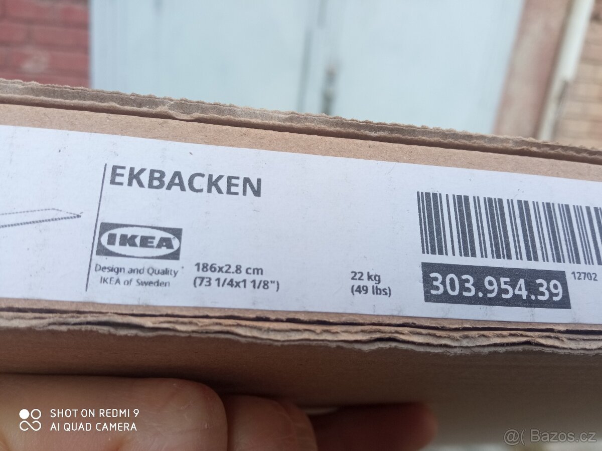 Pracovní deska Ikea Ekbacken světle šedá - 3