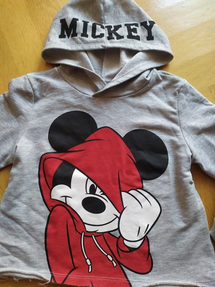 ŠEDÁ KRATŠÍ MIKINA H&M, vel. 152 - 3