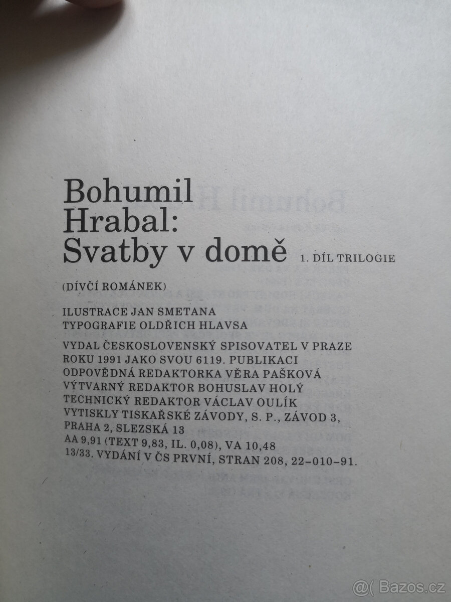 Bohumil Hrabal 3x - 3