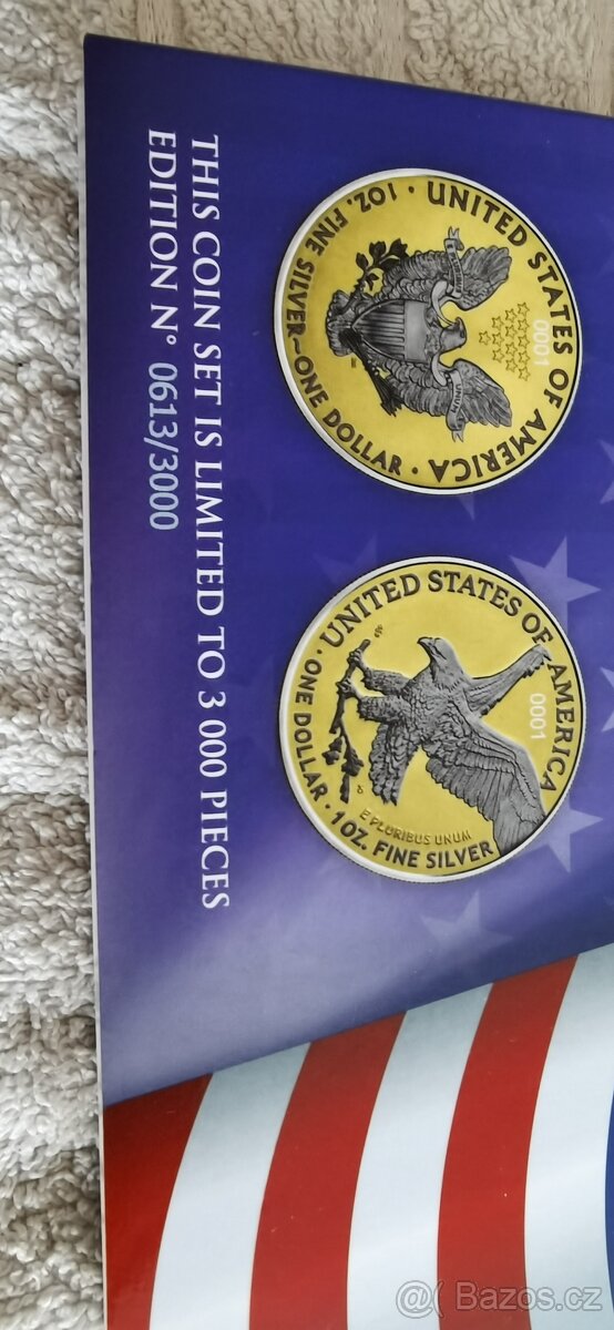 Stříbrné mince- Set stříbrných mincí American Eagle - The Ne - 3
