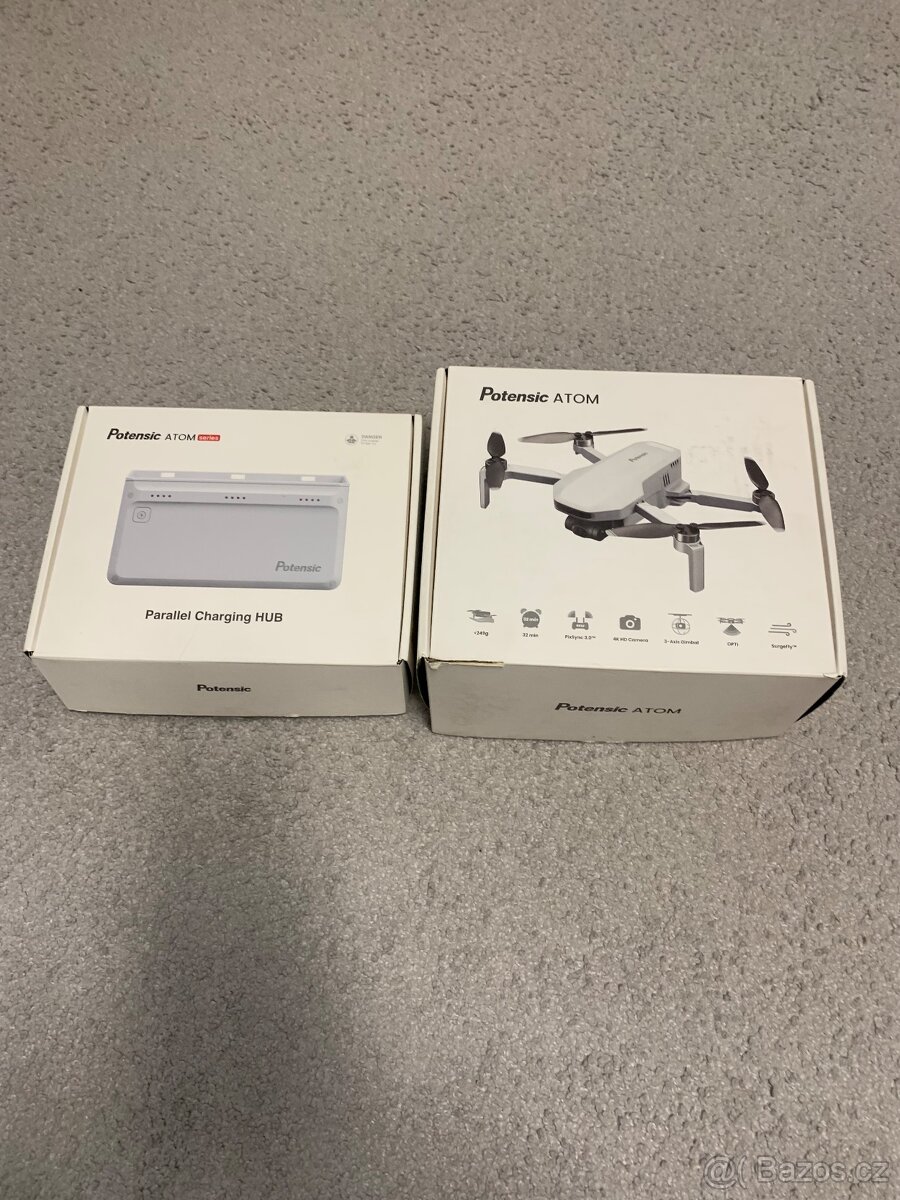 Dron potensic atom 4K + hub se 3 bateriemi - 3