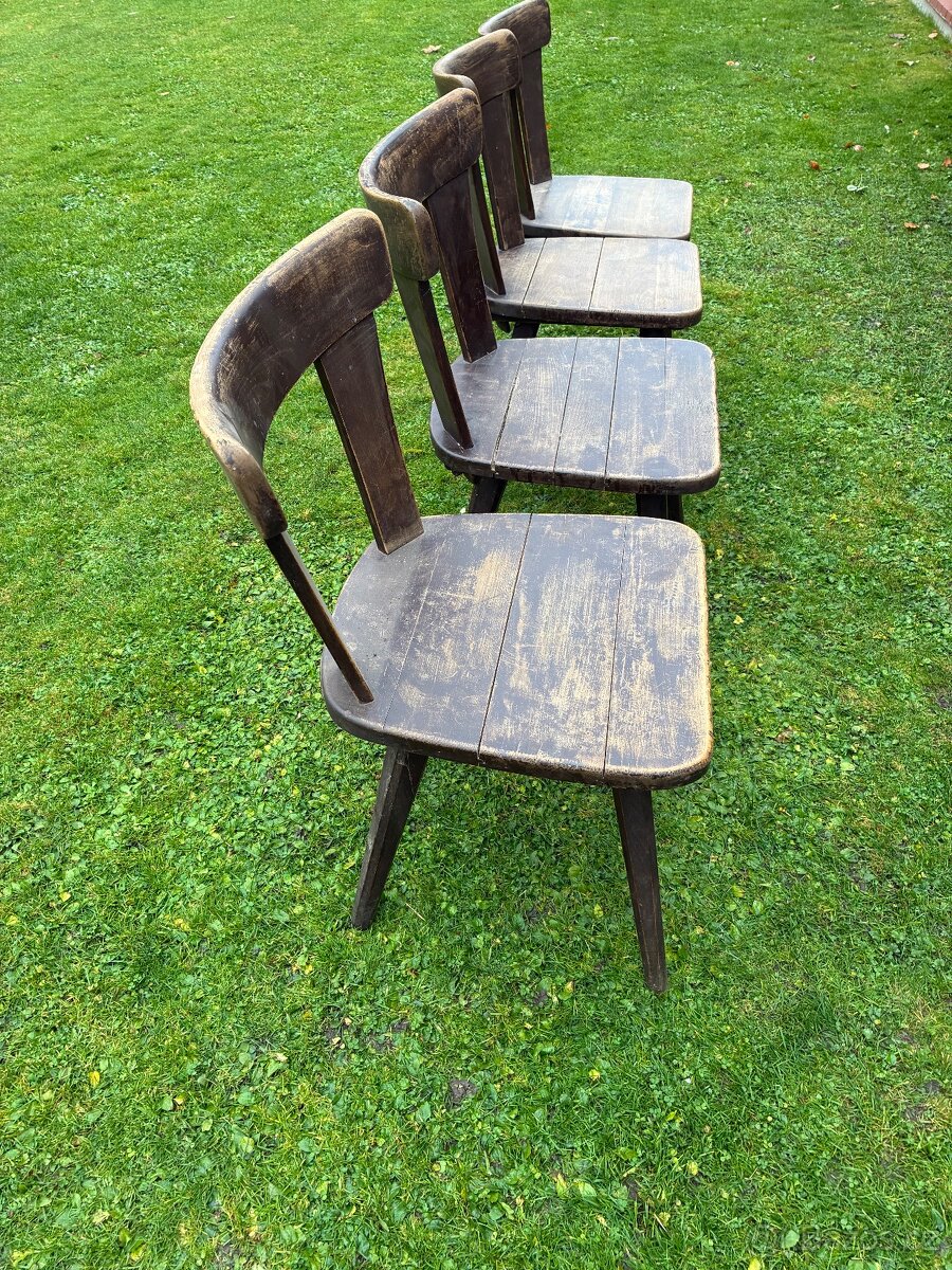 Židle z masivu 4x - 3