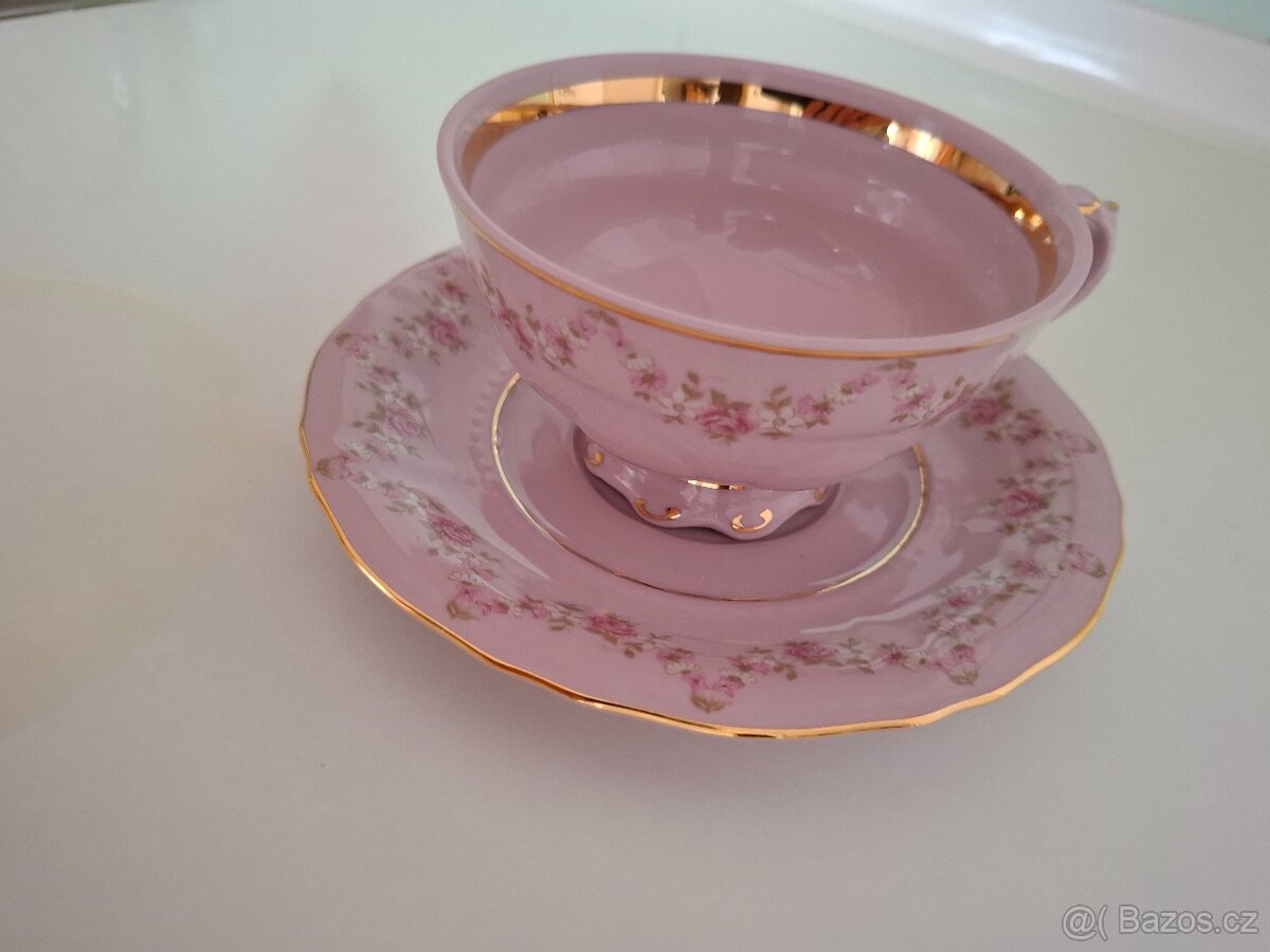 Hrnky z růžového porcelánu (různé druhy) - 3