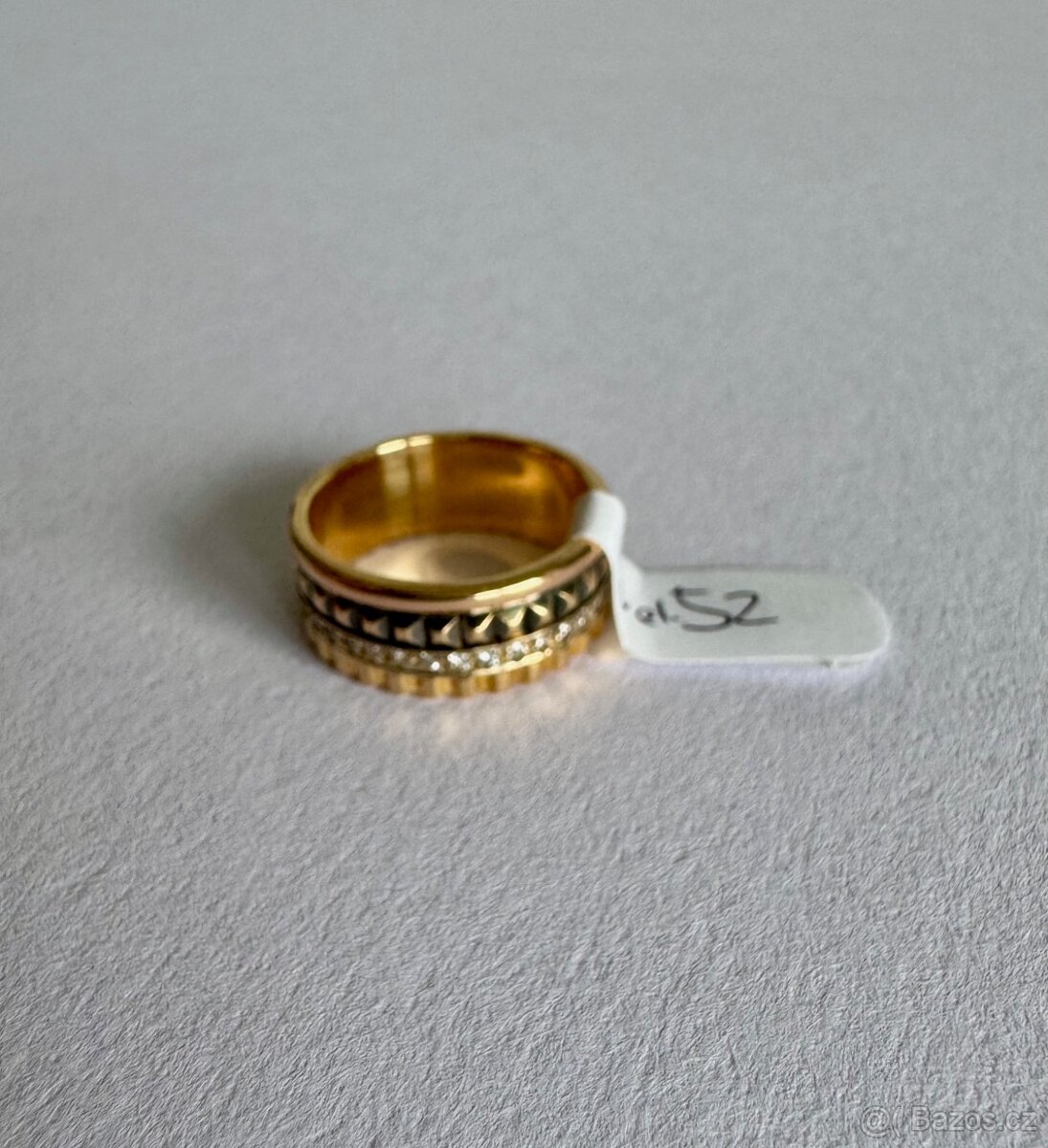 Zlatý prsten 18K, 6,80 g, vel.52 - 3