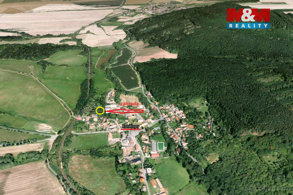 Prodej zahrady, 674 m², Pnětluky, Konětopy - 3